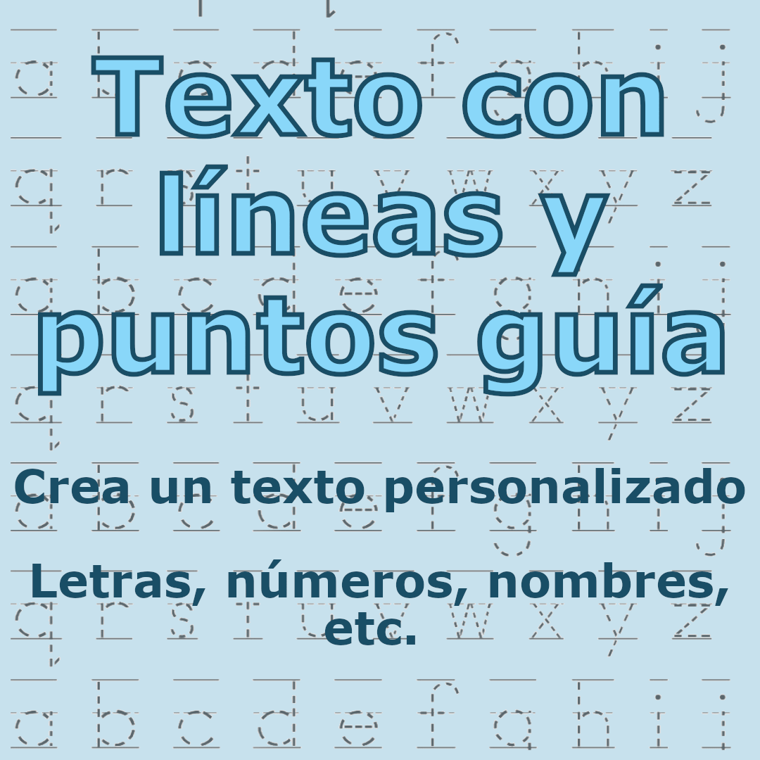 Letras con guías