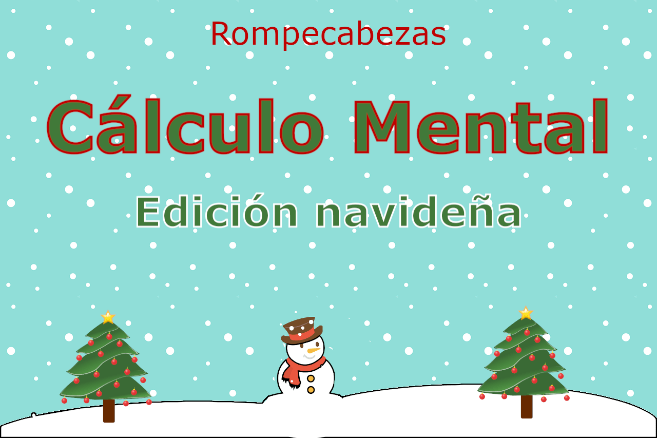 Rompecabezas Cálculo Mental Navidad
