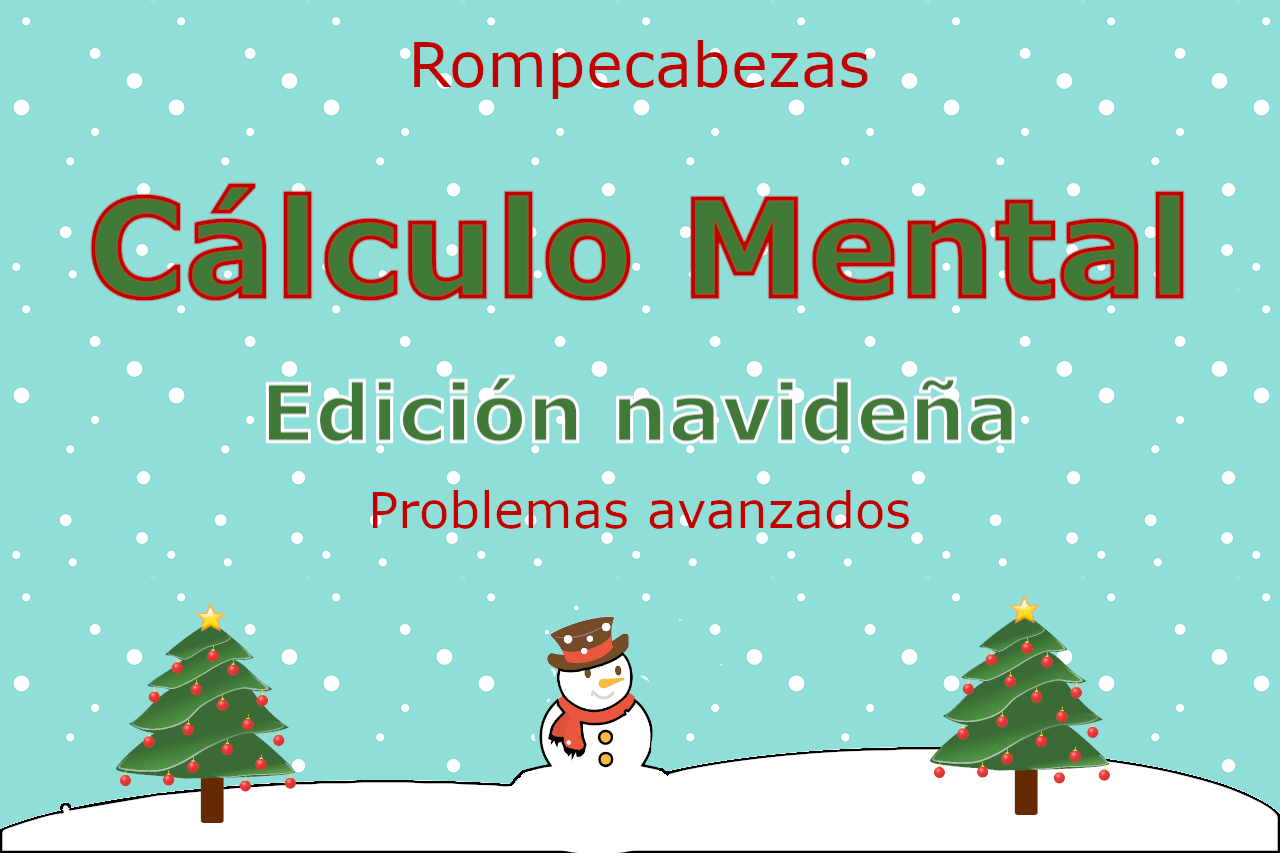 Rompecabezas Cálculo Navidad 3 cifras